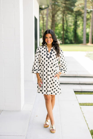 Dot To Dot Shift Dress - Instyle Boutique