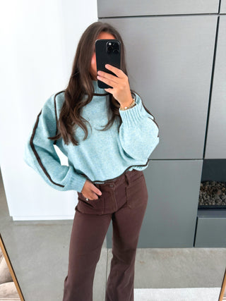 Listen Up Light Blue Sweater