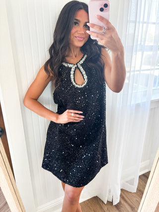 Life Of The Party Black Dress
