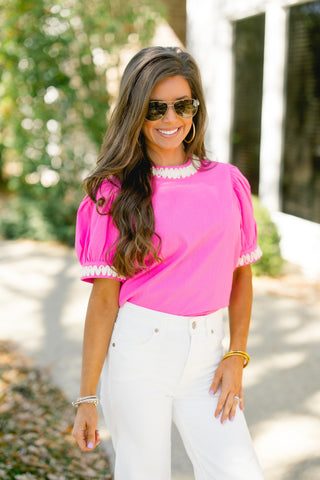 Hillary Hot Pink Top