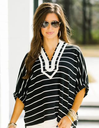 Say You Love Me Striped Top - Instyle Boutique