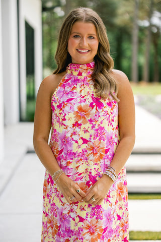 Isla Bloom Halter Maxi Dress - Instyle Boutique