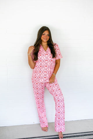 Pink and Red Bow Pajama Set *PREORDER*