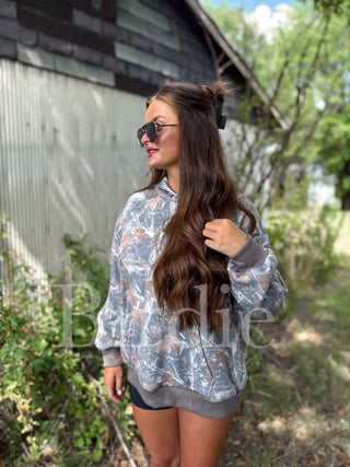 BIRDIE PREORDER Hoodie in Timber Haze Camo - Instyle Boutique