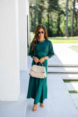 Evergreen Elegance Dress - Instyle Boutique