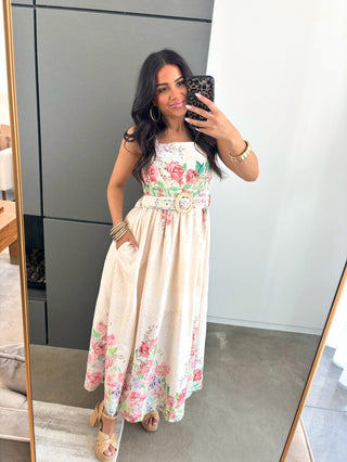 So Sweet Floral Eyelet Dress - Instyle Boutique