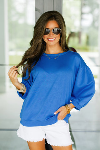 Avery Royal Blue Top