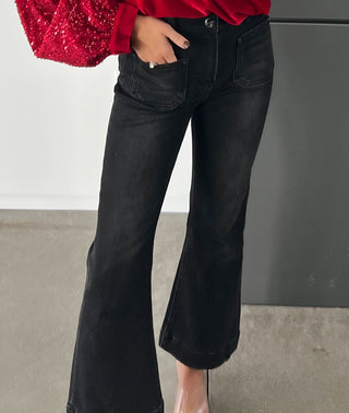 Blake High Rise Black Denim - Instyle Boutique