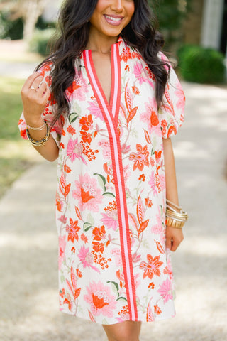 The Garden Kiss Pink Dress - Instyle Boutique