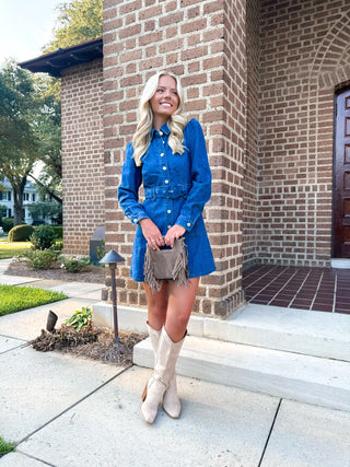 The Main Idea Denim Dress
