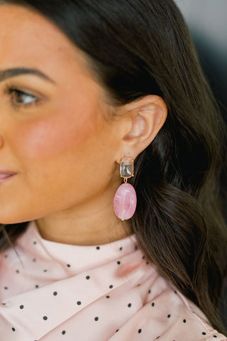 Pink Horizon Drop Earrings - Instyle Boutique
