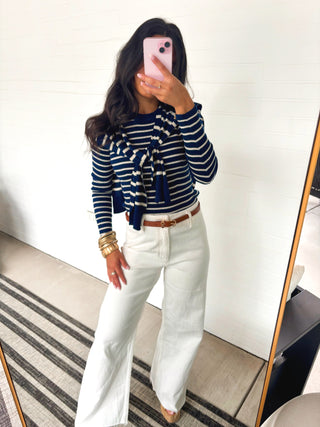 Effortless Chic Striped Sweater - Instyle Boutique