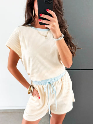 The Everyday Ribbed Set- Yellow - Instyle Boutique