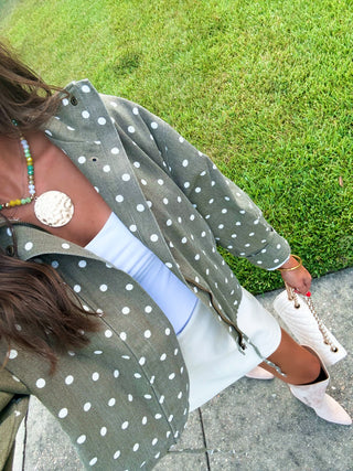 Olive Dot Social Jacket