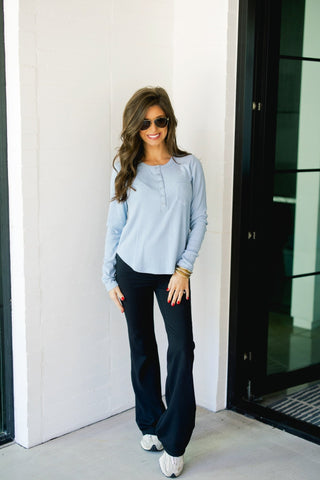 Barely Brushed Sky Knit Top - Instyle Boutique