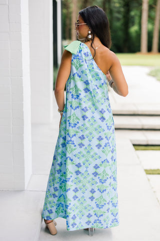 By The Garden Aqua Dress