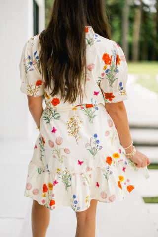 Botanical Bliss Floral Dress - Instyle Boutique