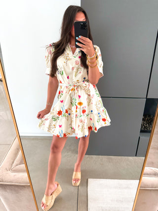 Botanical Bliss Floral Dress