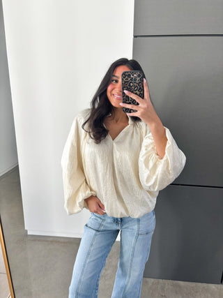 Keep It Classy Cream Top - Instyle Boutique