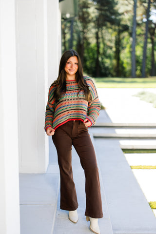 For Good Reason Mocha Knitted Sweater