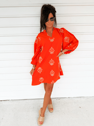 On Island Time Orange Dress - Instyle Boutique