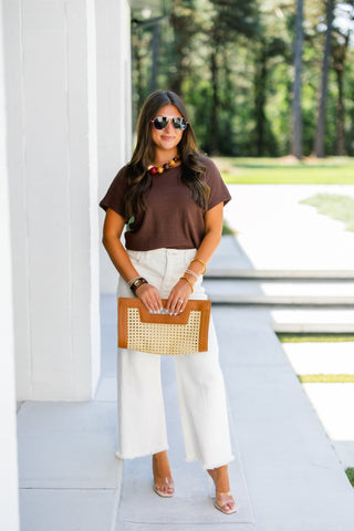 Carried Away Brown Knit Top - Instyle Boutique