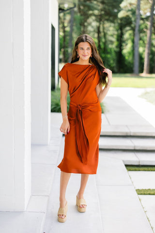 Ember Glow Asymmetrical Dress - Instyle Boutique