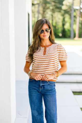 Star Of The Show Camel Sweater Top