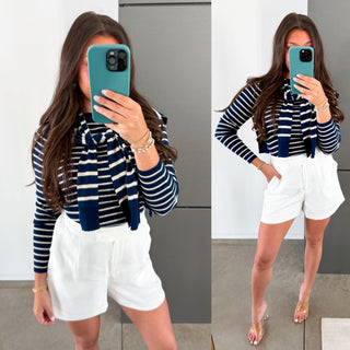 Effortless Chic Striped Sweater - Instyle Boutique