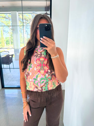 Garden Party Feather Trim Top - Instyle Boutique