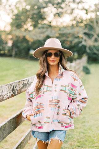 All For You Aztec Pullover