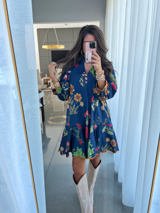 Never Leaving Navy Dress
