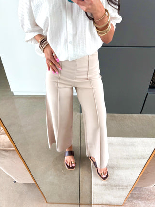Lowkey Luxe Beige Pants - Instyle Boutique