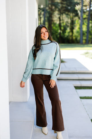 Listen Up Light Blue Sweater