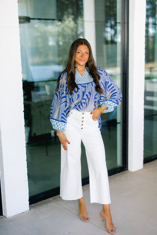 Blue Waters Printed Top - Instyle Boutique