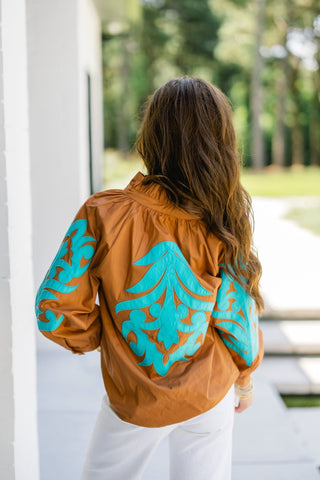 Moonlit Lagoon Top-Toffee - Instyle Boutique