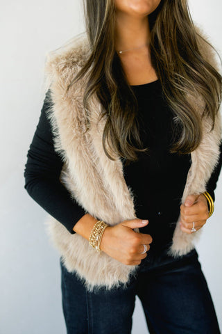 Feeling Sassy Fur Vest ~PINK FRIDAY DEAL~ - Instyle Boutique