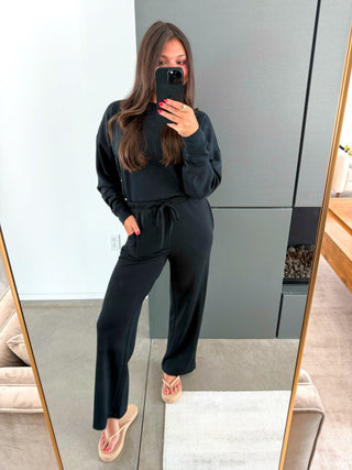 Black Cloud Scuba Sweatshirt - Instyle Boutique