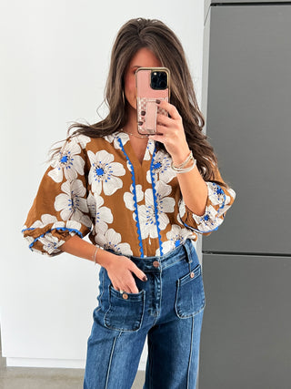 Right On Time Floral Top