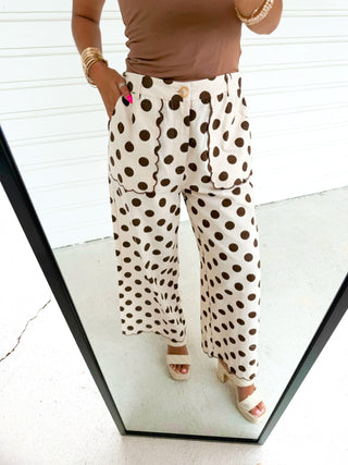 Connect The Dot Mocha Pants - Instyle Boutique