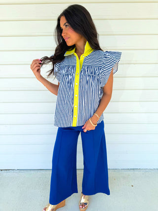 Lime Tide Top - Instyle Boutique