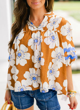 Beach Date Floral Top - Instyle Boutique