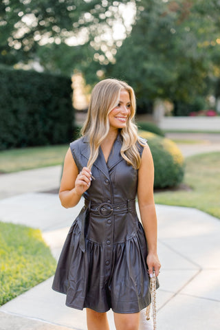 Mocha Moto Mini Dress - Instyle Boutique