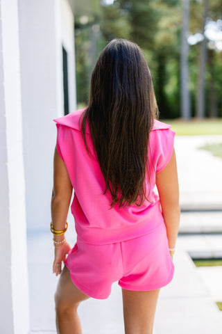 Sunshine Sporty Two-Piece Set-Pink - Instyle Boutique