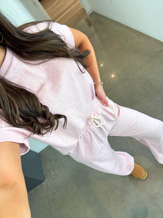 Effortlessly Yours Heathered Pink Set - Instyle Boutique
