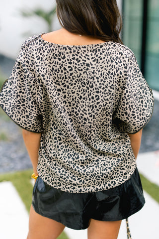 Almost There Animal Print Top