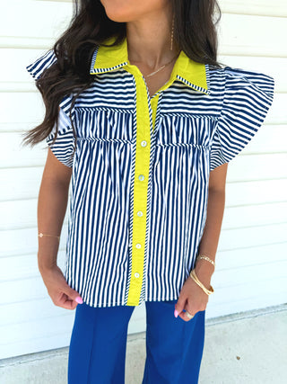 Lime Tide Top - Instyle Boutique