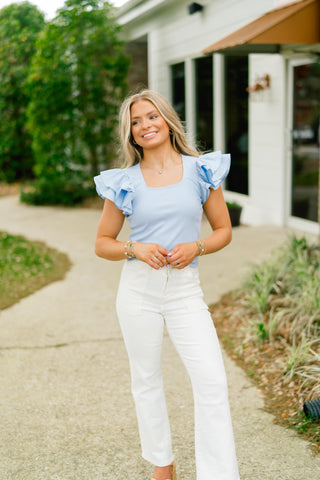 Lana Light Blue Top ~FINAL SALE~