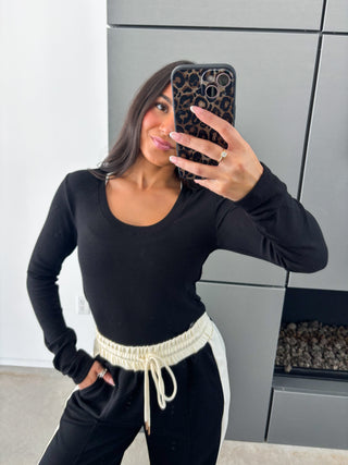 Wear On Repeat Black Top