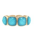 Bold Stone Aqua Bracelet - Instyle Boutique